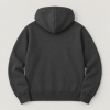 Zip Hoodie Charcoal Back