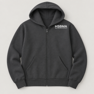 Zip Hoodie Charcoal Front